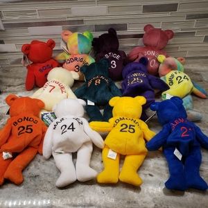 COMPLETE Set of 12 Bamm Beano's Bears 1998 with tags by Salvino